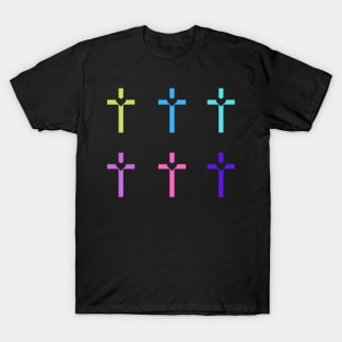 Colorful Christian Cross T-Shirt